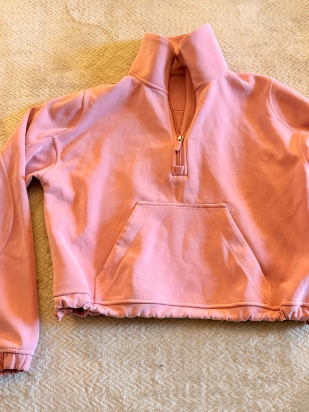 Lululemon Softstreme Half-Zip Pullover – Pink – Size 2